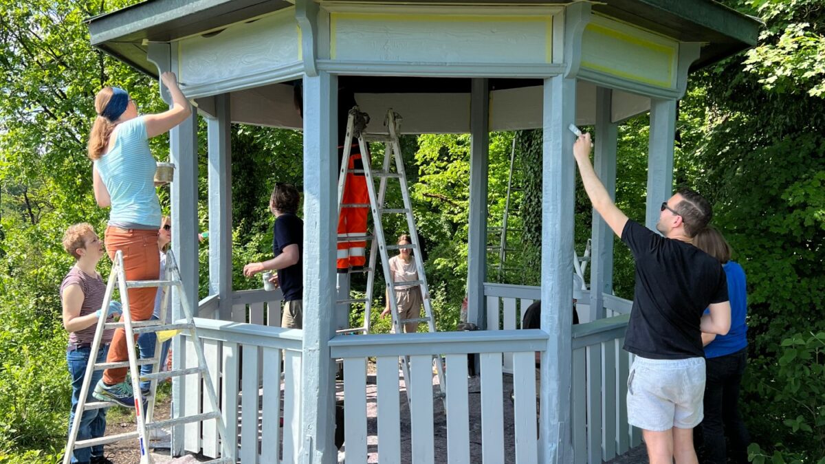 Renovation des Martinsberg-Chänzelis (Bilder: Kurt Wiederkehr)