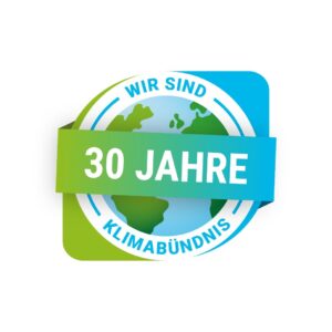 Klima Bündnis Mitglieder Jubiläumslogo DE 30 Jahre 300dpi