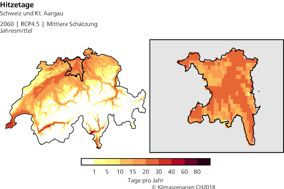climate ch2018 maps cantons rcp4.5 AG HD year 2060 q50 de
