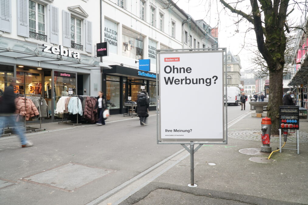 Baden ist ...ohne Werbung?