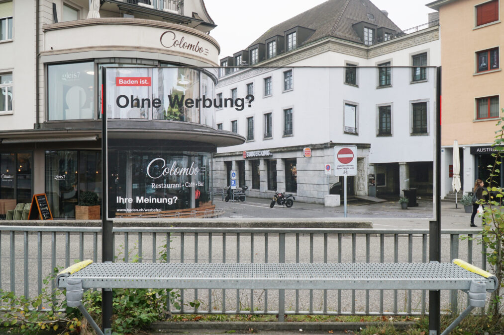 Baden ist ...ohne Werbung?