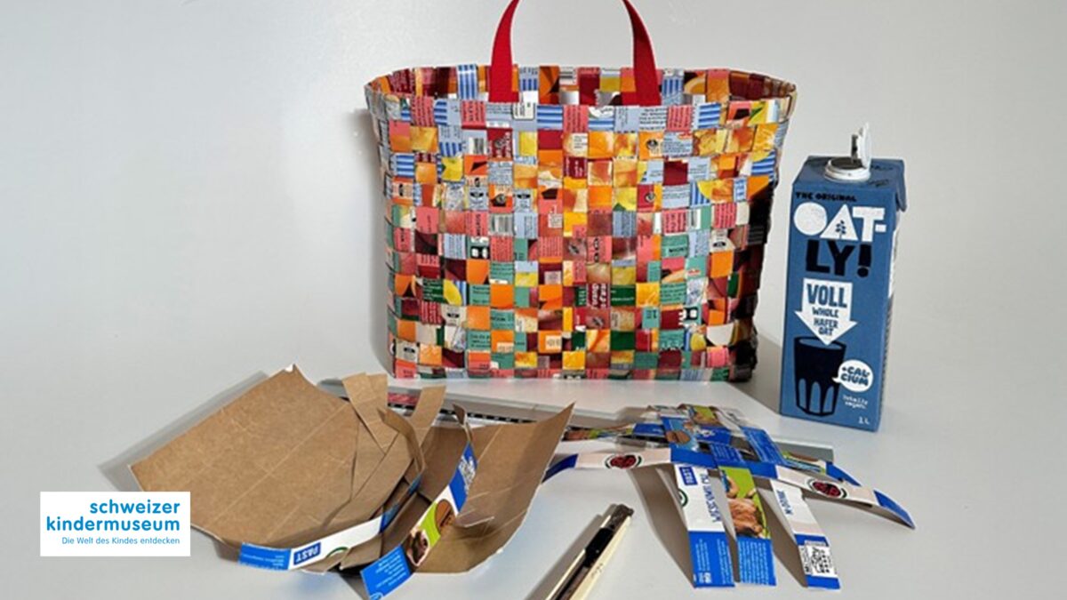 Ferienkurs Tasche aus Tetrapak flechten